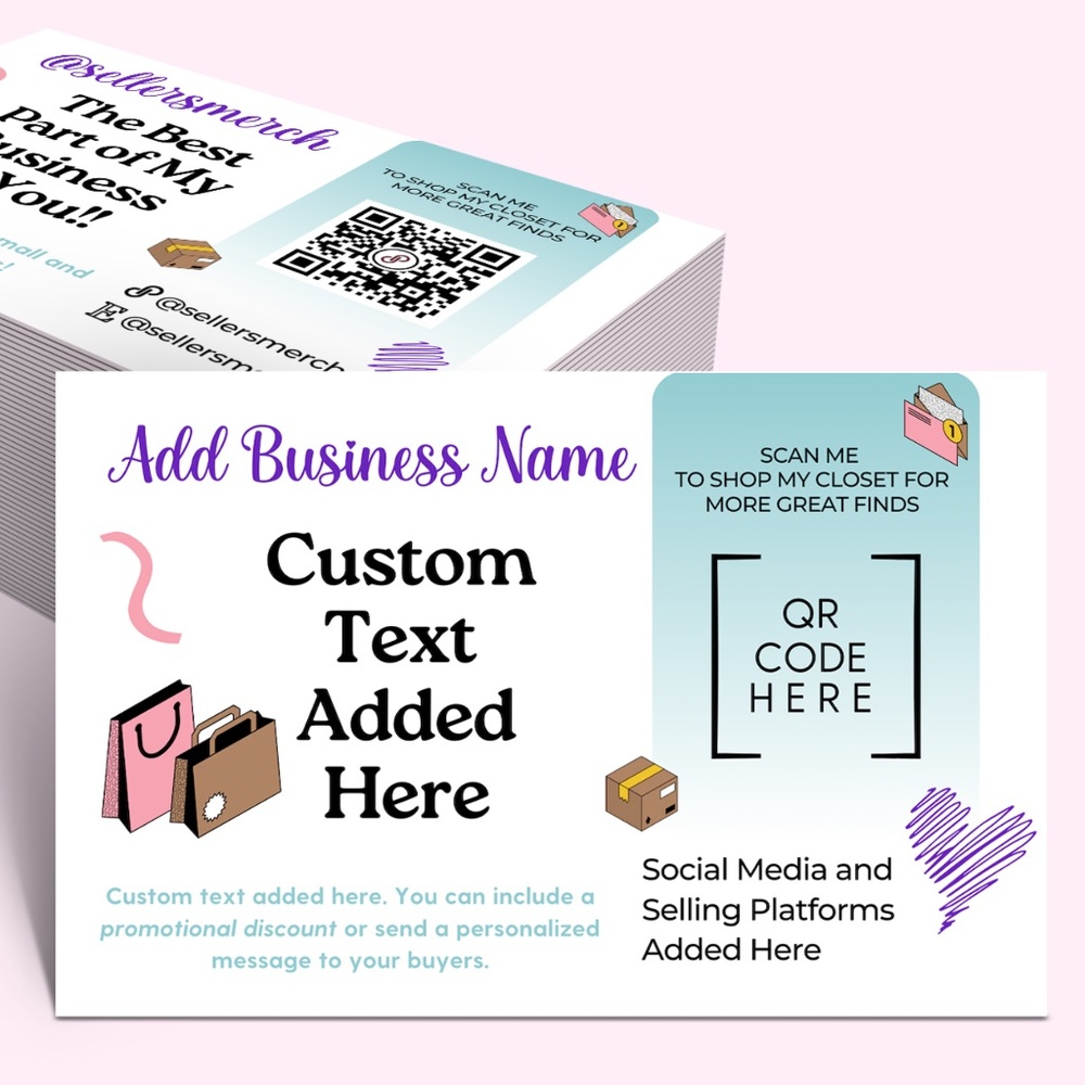Poshmark Seller Marketing Cards